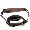 Men's Bum Bag Fanny Pack Wallet Mobile Phone Bag Nappa Leather Cowhide Zipper Daily Coffee