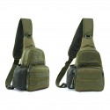 Men's Sling Shoulder Bag Oxford Cloth Zipper Solid Color Daily Outdoor Gray Green Earth Yellow Green Black