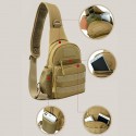 Men's Sling Shoulder Bag Oxford Cloth Zipper Solid Color Daily Outdoor Gray Green Earth Yellow Green Black