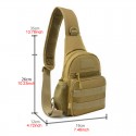Men's Sling Shoulder Bag Oxford Cloth Zipper Solid Color Daily Outdoor Gray Green Earth Yellow Green Black