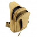 Men's Sling Shoulder Bag Polyester Zipper Geometric Daily Black Gray Yellow Khaki