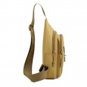 Men's Sling Shoulder Bag Polyester Zipper Geometric Daily Black Gray Yellow Khaki