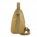 Men's Sling Shoulder Bag Polyester Zipper Geometric Daily Black Gray Yellow Khaki