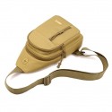 Men's Sling Shoulder Bag Polyester Zipper Geometric Daily Black Gray Yellow Khaki