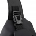 Men's Sling Shoulder Bag Nylon Zipper Solid Color Daily Black Gray Army Green Dark Blue