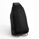 Men's Sling Shoulder Bag Nylon Zipper Solid Color Daily Black Gray Army Green Dark Blue