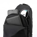 Men's Sling Shoulder Bag Nylon Zipper Solid Color Daily Black Gray Army Green Dark Blue