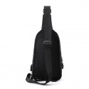 Men's Sling Shoulder Bag Nylon Zipper Solid Color Daily Black Gray Army Green Dark Blue