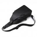 Men's Sling Shoulder Bag Nylon Zipper Solid Color Daily Black Gray Army Green Dark Blue