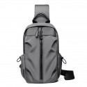 Men's Unisex Sling Shoulder Bag Nylon Zipper Solid Color Daily Office & Career Black Blue Grey