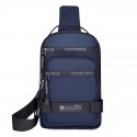 Men's Sling Shoulder Bag Oxford Cloth Zipper Solid Color Daily Going out Green Black Blue Gray