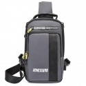 Men's Unisex Sling Shoulder Bag Oxford Cloth Geometric Daily Outdoor 609 black 609 gray 606 gray 606 black