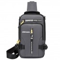 Men's Unisex Sling Shoulder Bag Oxford Cloth Geometric Daily Outdoor 609 black 609 gray 606 gray 606 black