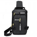 Men's Unisex Sling Shoulder Bag Oxford Cloth Geometric Daily Outdoor 609 black 609 gray 606 gray 606 black