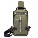 Men's Unisex Sling Shoulder Bag Oxford Cloth Geometric Daily Outdoor 609 black 609 gray 606 gray 606 black