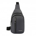 Men's Sling Shoulder Bag Nylon Zipper Solid Color Daily Outdoor Green Blue Black Gray