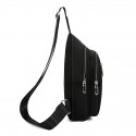 Men's Sling Shoulder Bag Nylon Zipper Solid Color Daily Outdoor Green Blue Black Gray