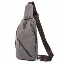 Men's Retro Canvas Bag Sling Shoulder Bag Canvas Zipper Solid Colored Daily Going out Blue Black Gray Army Green