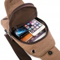 Men's Retro Canvas Bag Sling Shoulder Bag Canvas Zipper Solid Colored Daily Going out Blue Black Gray Army Green