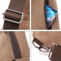 Men's Retro Canvas Bag Sling Shoulder Bag Canvas Zipper Solid Colored Daily Going out Blue Black Gray Army Green