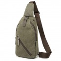Men's Retro Canvas Bag Sling Shoulder Bag Canvas Zipper Solid Colored Daily Going out Blue Black Gray Army Green