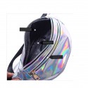 Women's Fanny Pack Sling Shoulder Bag PU Leather Zipper Vintage Daily Office & Career Blue Purple Silver