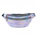 Women's Fanny Pack Sling Shoulder Bag PU Leather Zipper Vintage Daily Office & Career Blue Purple Silver