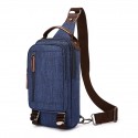 Men's Retro Canvas Bag Sling Shoulder Bag Canvas Zipper Plain Daily Going out Wine Black Gray Army Green