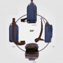 Men's Retro Canvas Bag Sling Shoulder Bag Canvas Zipper Plain Daily Going out Wine Black Gray Army Green
