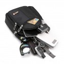 Men's Sling Shoulder Bag Nylon Zipper Solid Color Daily Office & Career Green Blue Black Gray