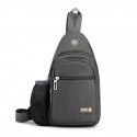 Men's Sling Shoulder Bag Nylon Zipper Solid Color Daily Office & Career Green Blue Black Gray