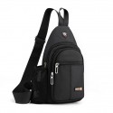 Men's Sling Shoulder Bag Nylon Zipper Solid Color Daily Office & Career Green Blue Black Gray