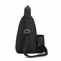 Men's Sling Shoulder Bag Nylon Zipper Solid Color Daily Office & Career Green Blue Black Gray