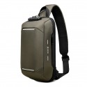 Men's Retro Coin Purse Sling Shoulder Bag Crossbody Bag Oxford Cloth Zipper Solid Color Daily Going out Black Grey Gray Green Black Gray