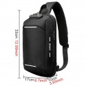 Men's Retro Coin Purse Sling Shoulder Bag Crossbody Bag Oxford Cloth Zipper Solid Color Daily Going out Black Grey Gray Green Black Gray