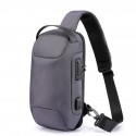 Men's Sling Shoulder Bag Oxford Cloth Zipper Solid Color Daily Going out Black Army Green Royal Blue Rainbow