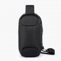 Men's Sling Shoulder Bag Oxford Cloth Zipper Solid Color Daily Going out Black Army Green Royal Blue Rainbow