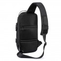 Men's Sling Shoulder Bag Oxford Cloth Zipper Solid Color Daily Going out Black Army Green Royal Blue Rainbow
