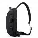 Men's Sling Shoulder Bag Oxford Cloth Zipper Solid Color Daily Going out Black Army Green Royal Blue Rainbow