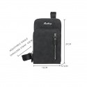 Men's Mobile Phone Bag PU Leather Polyester Solid Color Daily Office & Career Black Gray Brown