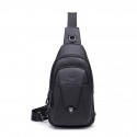 captain niu leather goods men's leather one shoulder messenger chest bag first layer leather fashion multifunctional sports leisure chest bag