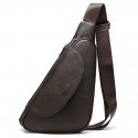 Men's Retro Sling Bags Mobile Phone Bag Sling Shoulder Bag Crossbody Bag Nappa Leather Cowhide Zipper Daily Black Brown Coffee