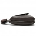 Men's Retro Sling Bags Mobile Phone Bag Sling Shoulder Bag Crossbody Bag Nappa Leather Cowhide Zipper Daily Black Brown Coffee