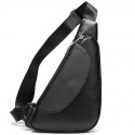 Men's Retro Sling Bags Mobile Phone Bag Sling Shoulder Bag Crossbody Bag Nappa Leather Cowhide Zipper Daily Black Brown Coffee