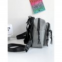 Men's Unisex Sling Shoulder Bag Oxford Cloth Zipper Solid Color Daily Outdoor Black Gray Orange