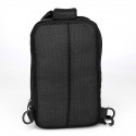 Men's Sling Shoulder Bag Nylon Zipper Solid Color Daily Black Gray Dark Blue