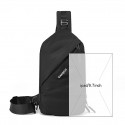 Men's Sling Shoulder Bag Nylon Zipper Solid Color Daily Black Gray Dark Blue