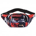 Men's Unisex Sling Shoulder Bag Canvas Zipper Geometric Daily Maroon Wine Green Blue