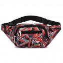 Men's Unisex Sling Shoulder Bag Canvas Zipper Geometric Daily Maroon Wine Green Blue