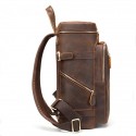 Men's Laptop Bag Sling Shoulder Bag Backpack Nappa Leather Cowhide Zipper Daily Outdoor Black Coffee
